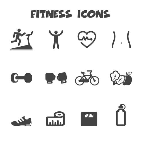 Fitness-Ikonen-Symbol vektor