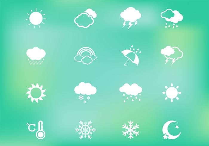 Wetter Icons Vektor