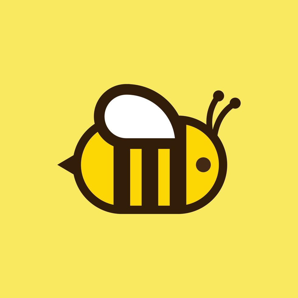 honungsbi ikon. honung flygande bi. insect.bugs, insekter och spindeldjur platt stil vektorillustration. vektor