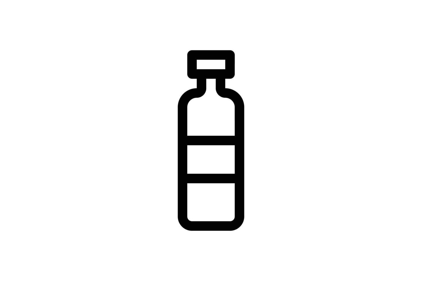Plastikflasche Kitchen Line Style Icon kostenlos vektor