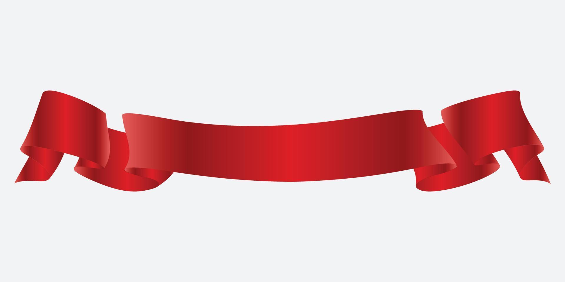 eleganz rotes bandbanner. vektor