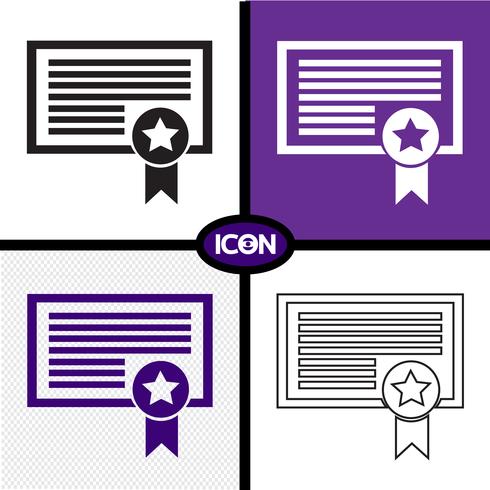 Certifikat Ikon symbol tecken vektor