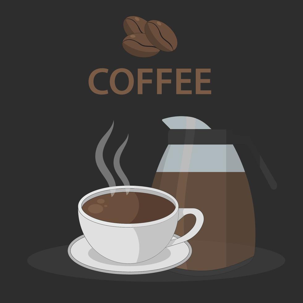 kaffe vektorillustration vektor