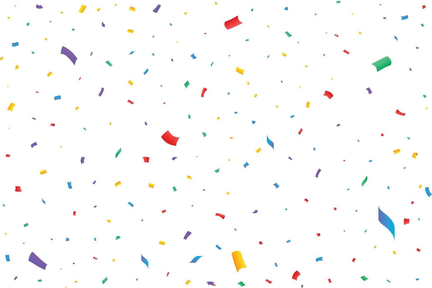 färgglada konfetti fallande illustration isolerad på transparent bakgrund. evenemang och jubileumsfirande. blått, rött, gult glitter faller. karneval inslag. enkel färgglad konfetti faller. vektor