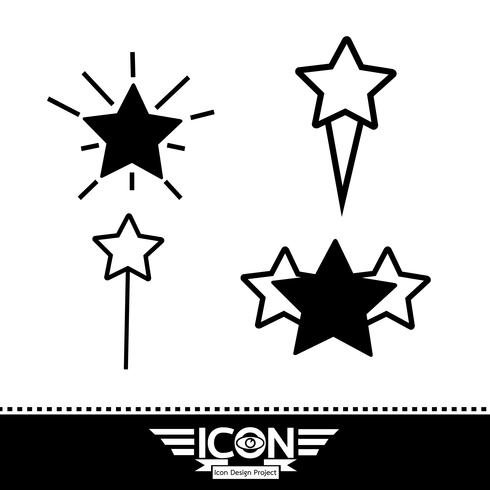 stjärna ikon symbol tecken vektor