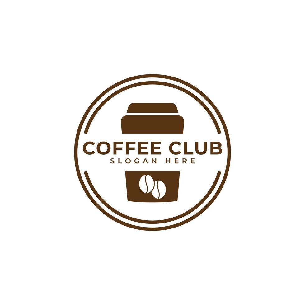 Kaffee-Logo-Design Café-Logo-Design-Vorlage vektor