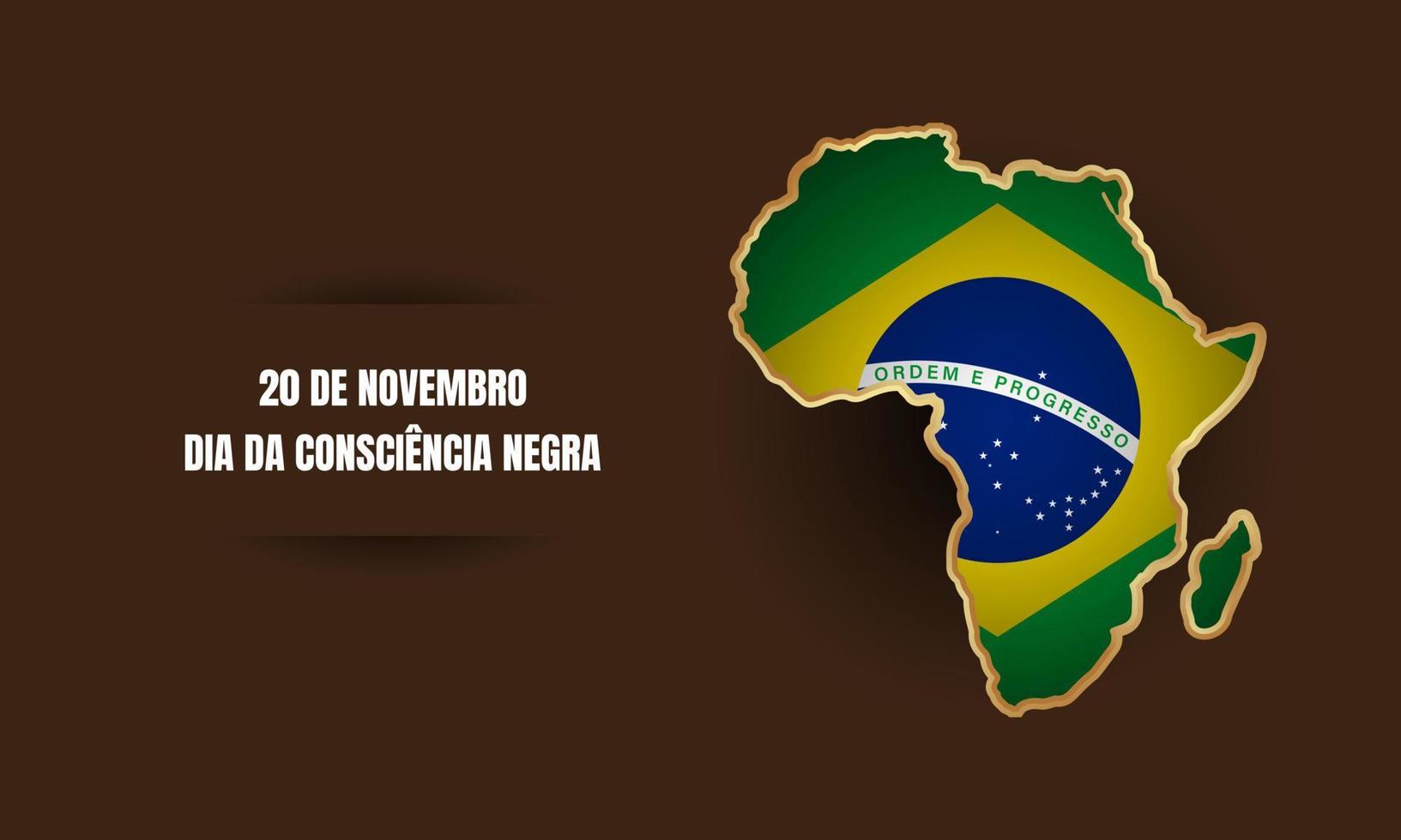 Brasilien svart medvetenhetsdag bakgrund. vektor illustration.