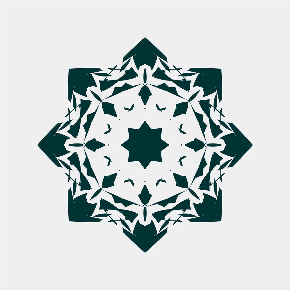 Vektorillustration von symmetrischen Ornamentmotiven und gut für Dekoration oder T-Shirt-Siebdruck vektor
