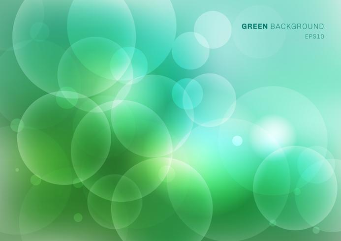 Abstrakte grüne Natur verwischte schönen Hintergrund mit bokeh Lichtern. Licht natürlichen Hintergrundunschärfe. vektor