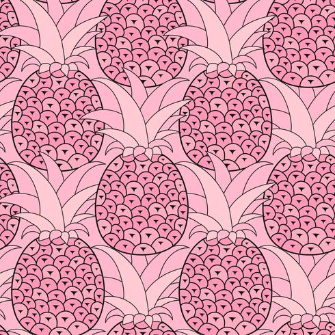 Nahtloses Muster der Ananas. Tropischer Hintergrund. Vektor-illustration.Ready For Your Design, Grußkarte vektor
