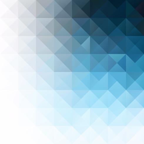 Blauer Gitter-Mosaik-Hintergrund, kreative Design-Schablonen vektor