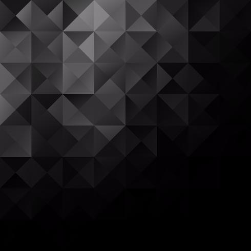 Schwarzer Gitter-Mosaik-Hintergrund, kreative Design-Schablonen vektor