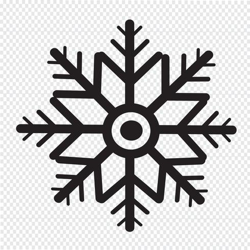 snöflinga ikon symbol tecken vektor