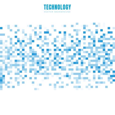 Abstrakte geometrische weiße und blaue Quadrate kopieren Hintergrund und Beschaffenheit mit Kopienraum. Technologie-Datenstil. Mosaikgitter. vektor