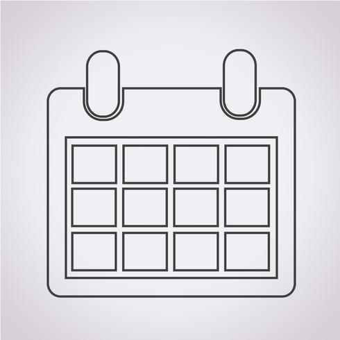 Kalender Ikon symbol tecken vektor