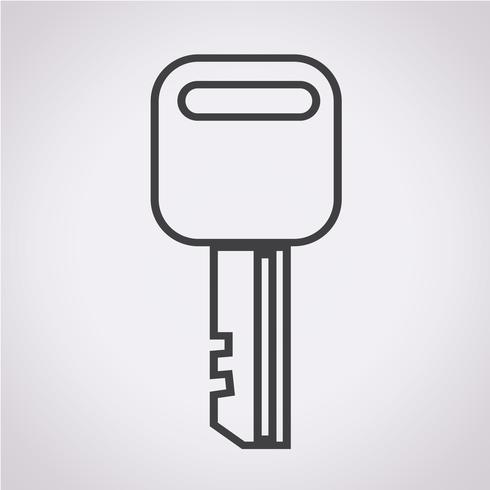 Key Icon symbol tecken vektor