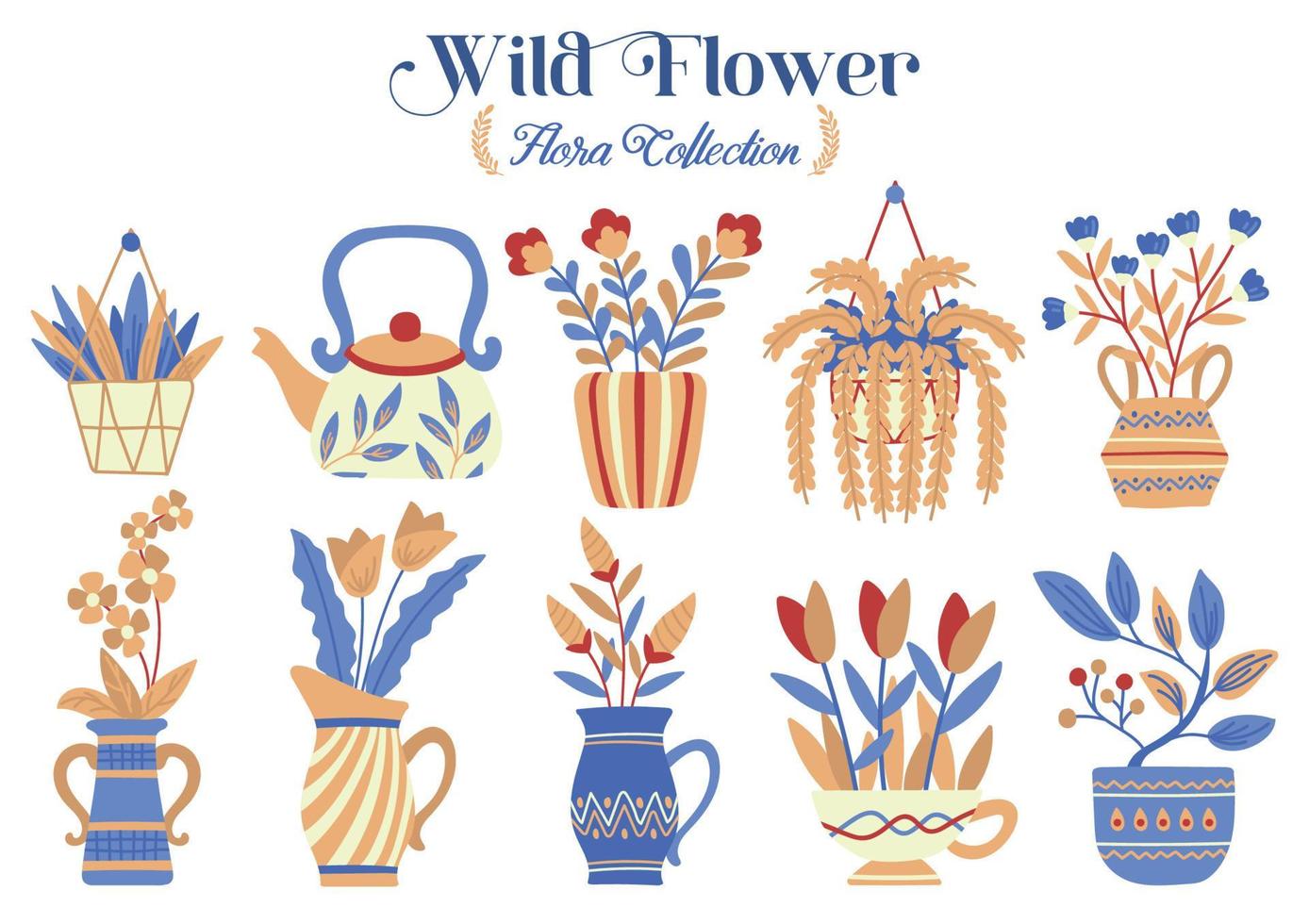 floraler Illustrationsvektor für Banner vektor