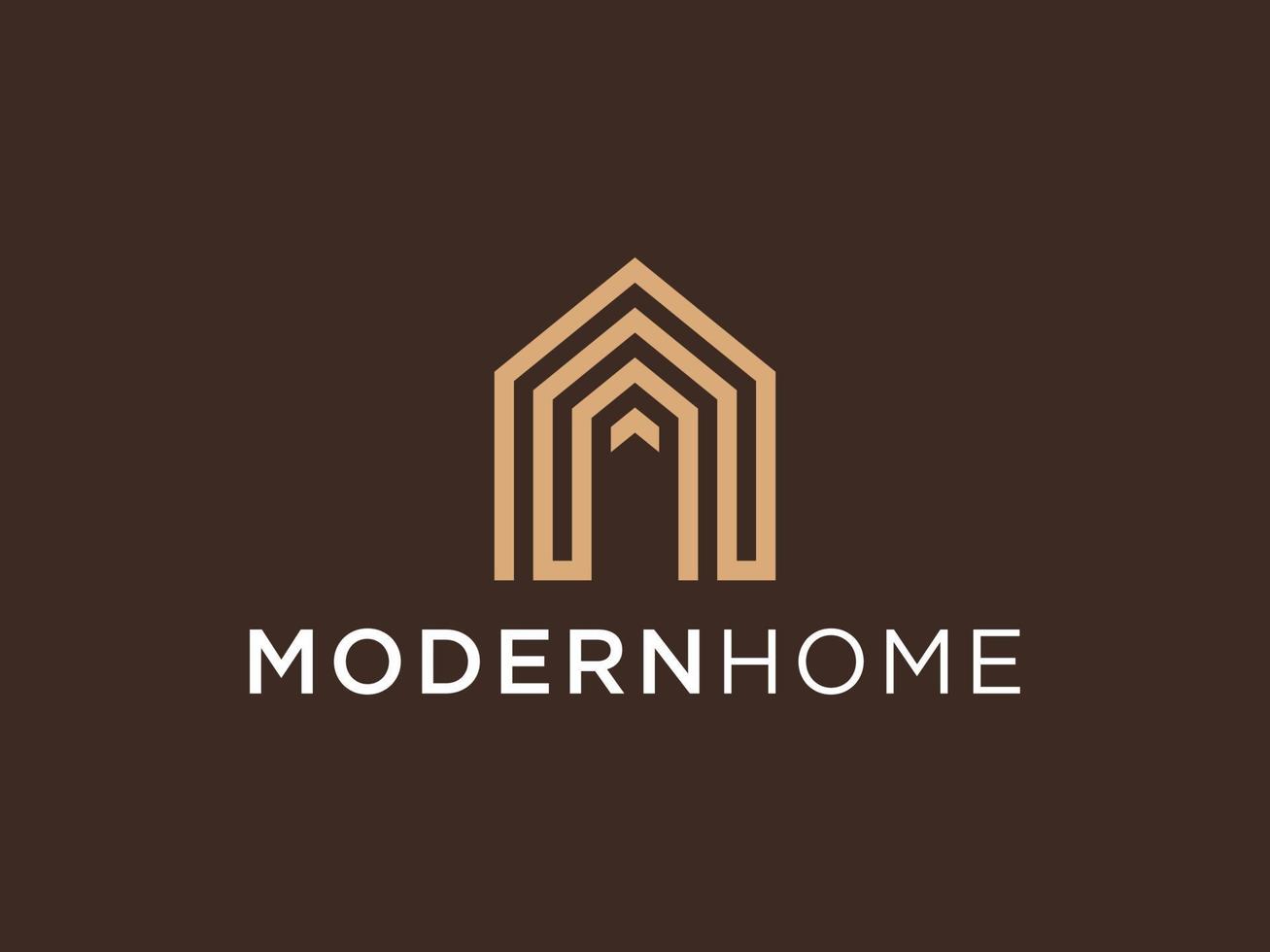 einfaches modernes Gebäudearchitektur-Logo-Design mit Strichzeichnungen Wolkenkratzer-Grafik vektor