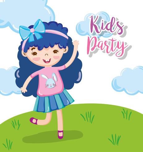 Kinder-Party-Cartoons vektor