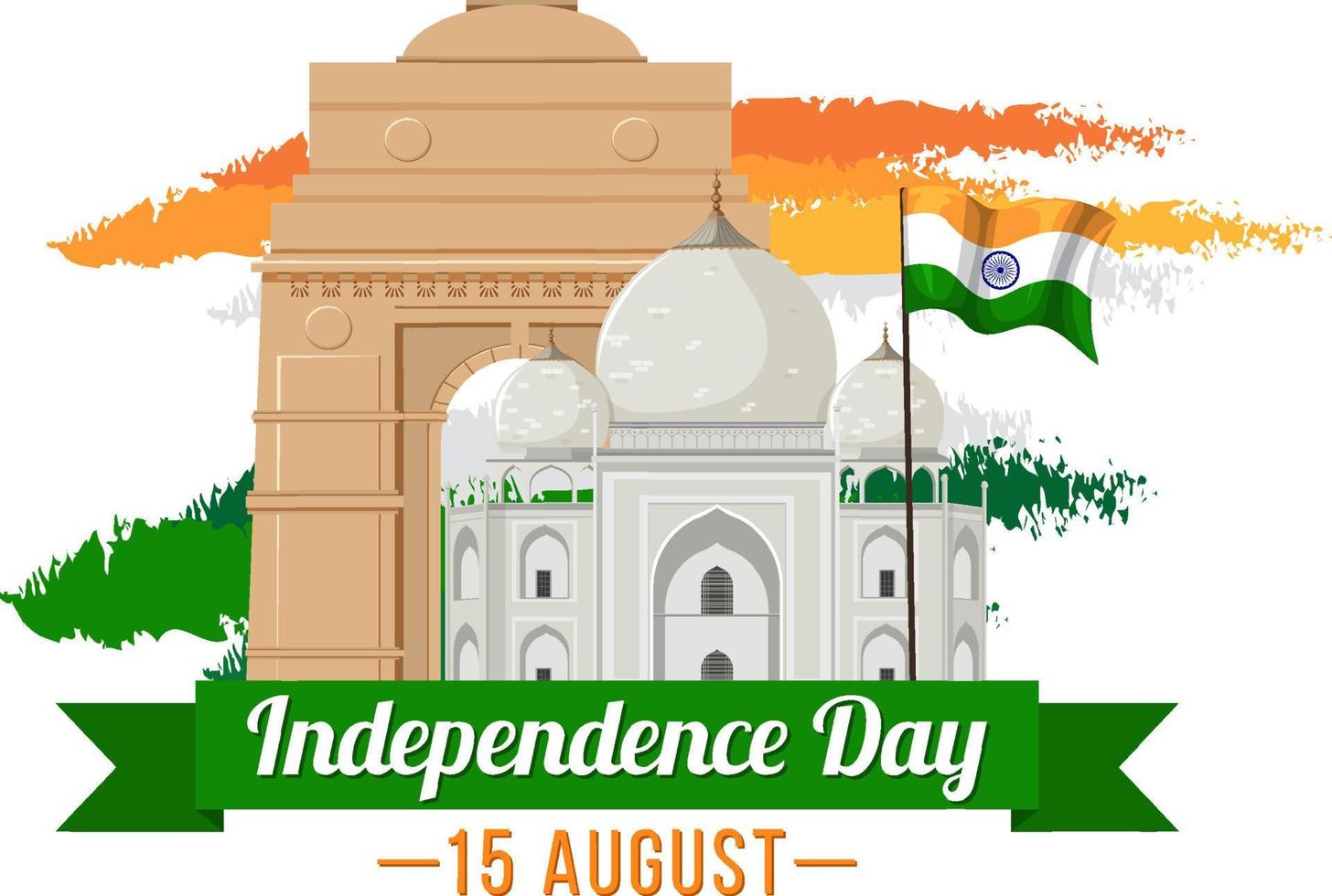 Happy India Independence Day vektor