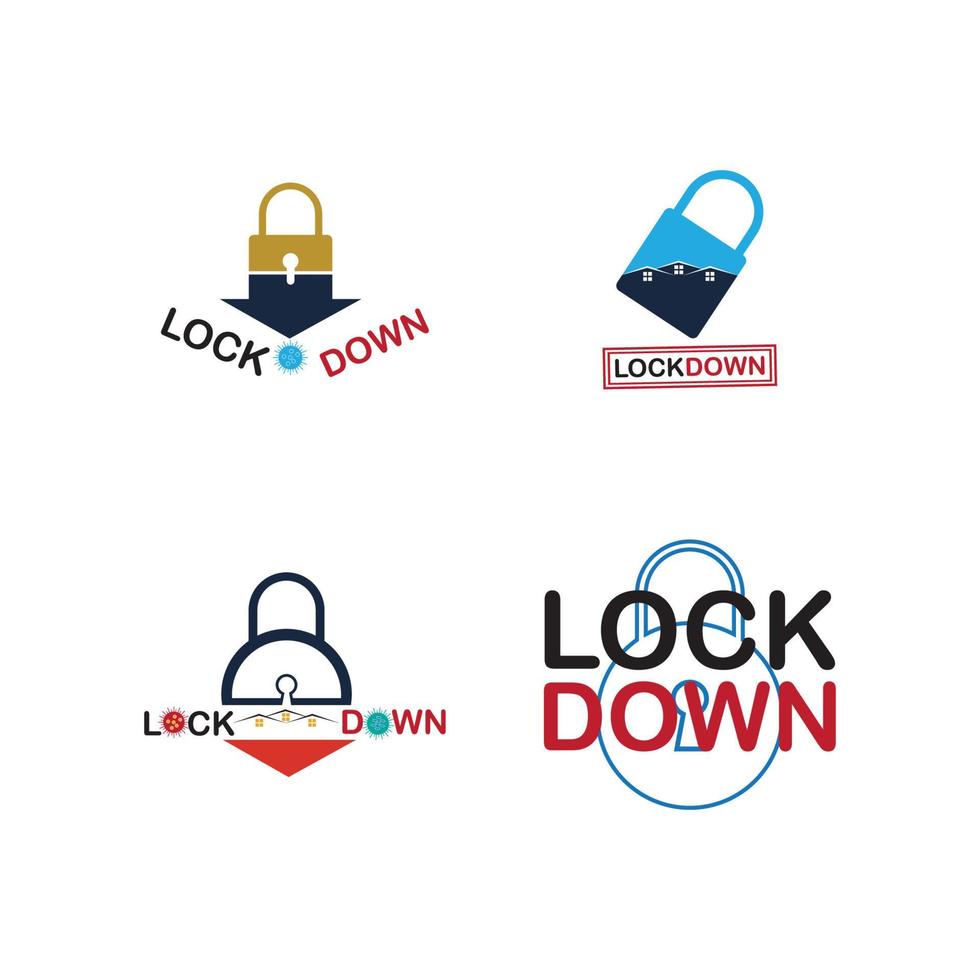lockdown illustration vektor