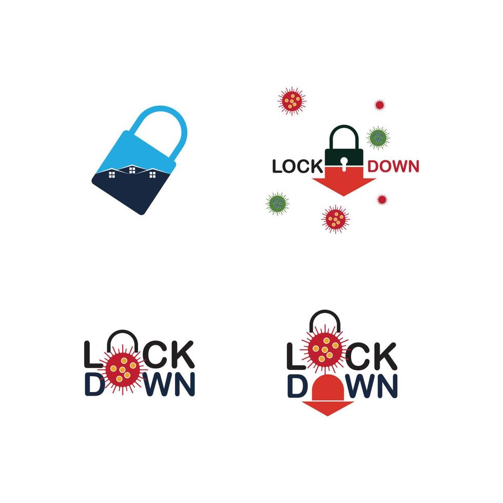 lockdown illustration vektor