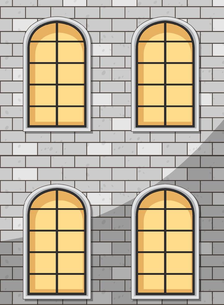 Fenster Mehrfamilienhaus Fassade vektor