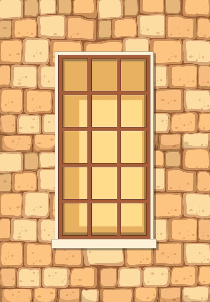 ein Fenster für Mehrfamilienhaus oder Hausfassade vektor