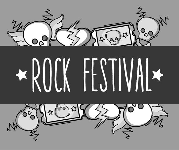 Rock Festival Konzert Musik Event vektor