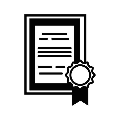 Kontur Diplom-Zertifikat mit Holzrahmen-Design vektor