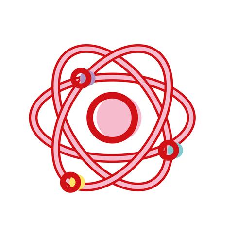 Physik-Orbit-Atom-Chemie-Ausbildung vektor