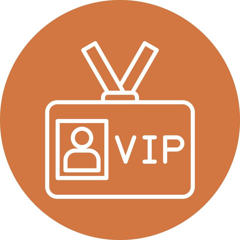 VIP-Pass-Symbolstil vektor