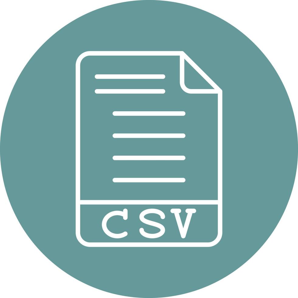 csv-ikonstil vektor