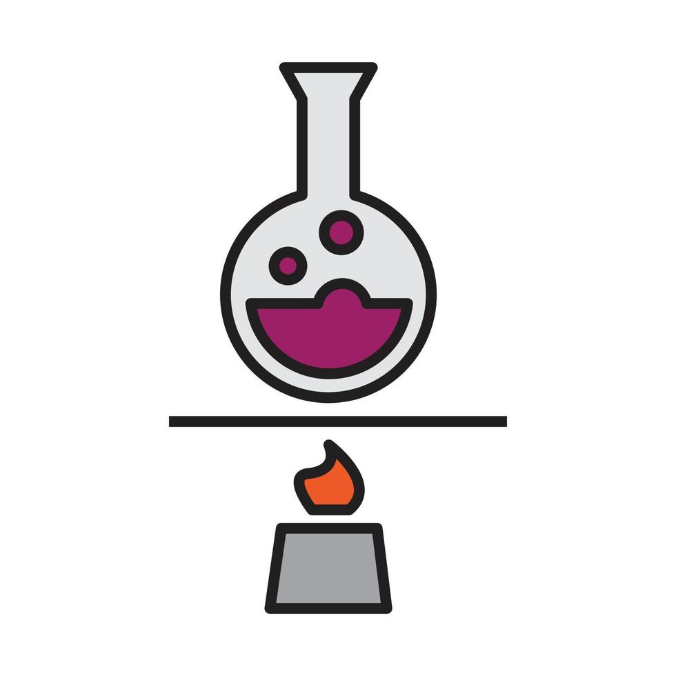kemisk reaktion ikon för webbplats, marknadsföring, sociala medier vektor