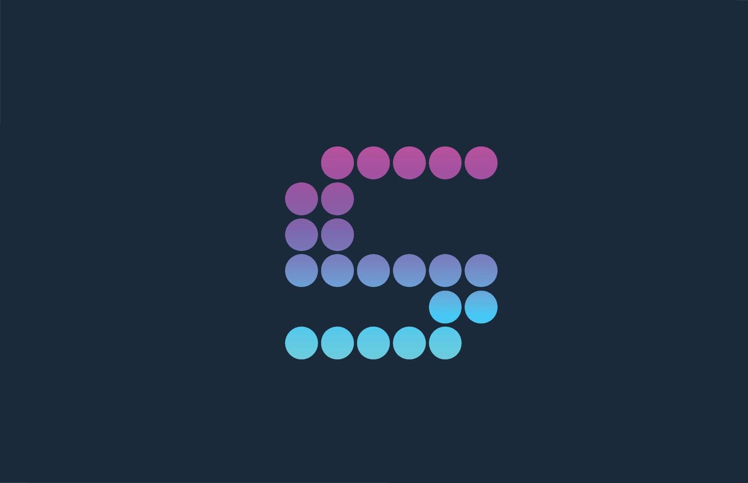dot s rosa blå alfabetet bokstaven logotyp ikon design. kreativ mall för företag och företag vektor