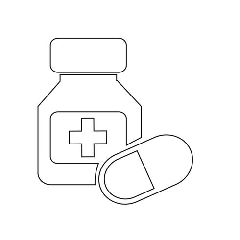 medicin ikon symbol tecken vektor