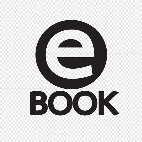 E-Book-Symbol Symbol Zeichen vektor