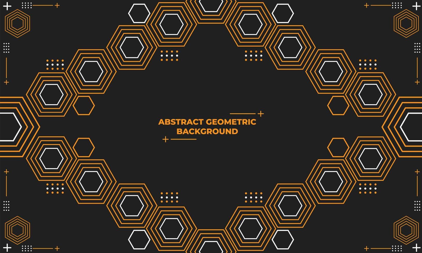 abstrakt hexagonal geometrisk bakgrund vektor