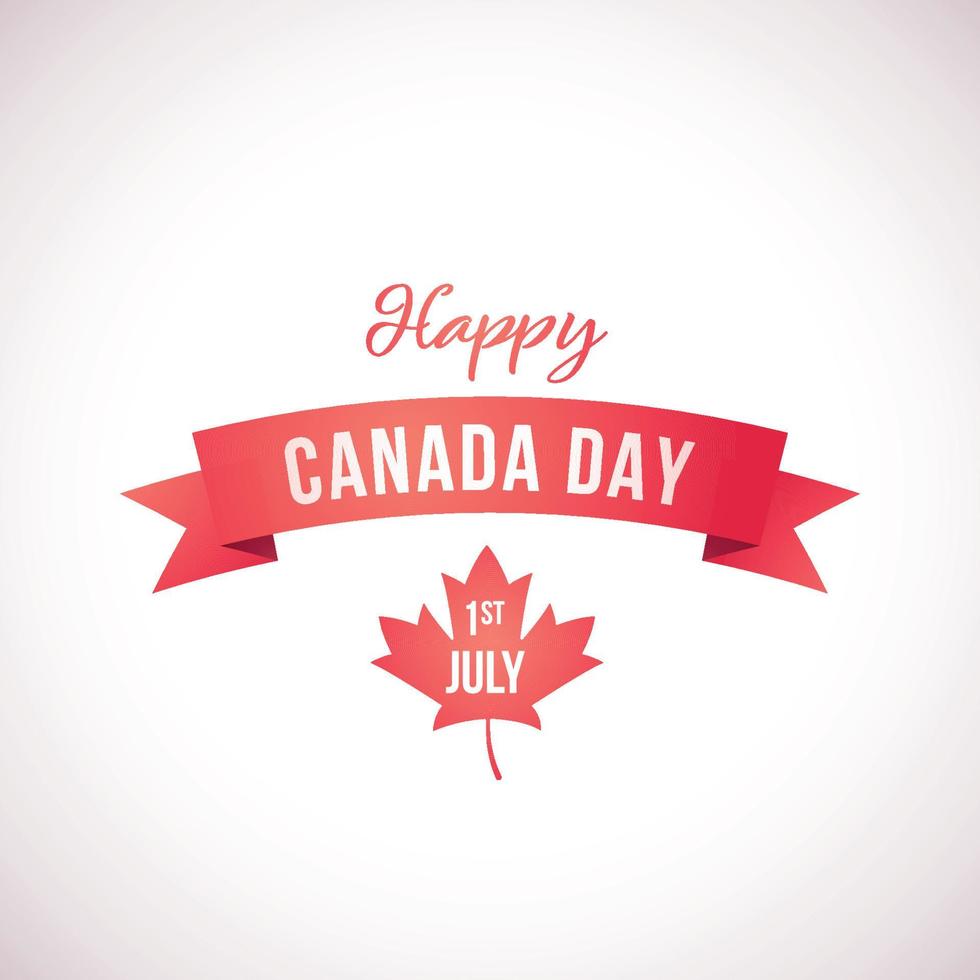 Happy Canada Day Konzept. vektor
