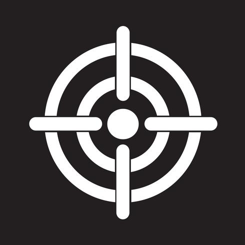 Zielsymbol Symbol Zeichen vektor
