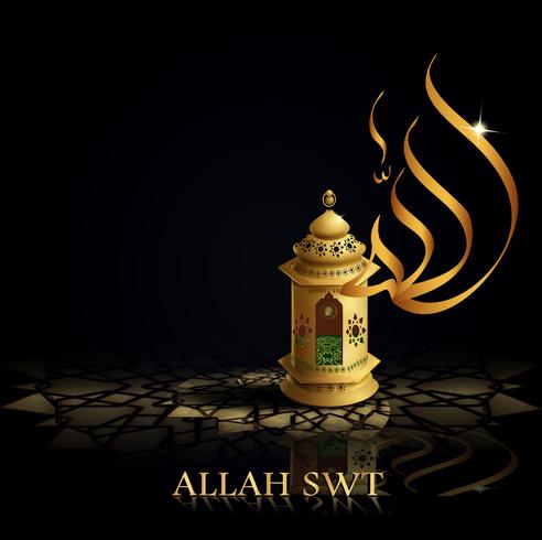Hintergrund Kalligraphie Arabisch Ramadhan Kareem vektor