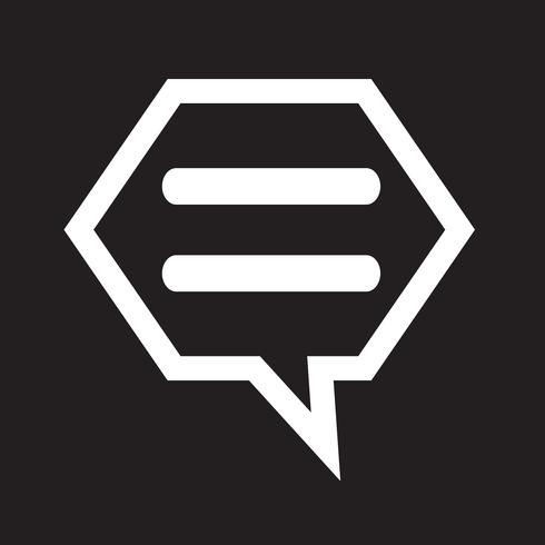 Sprechblasen-Chat-Symbol vektor