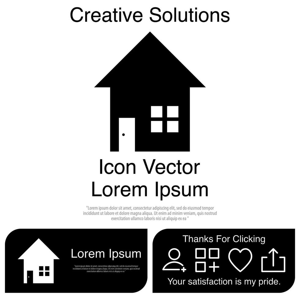 Haus-Icon-Vektor eps 10 vektor