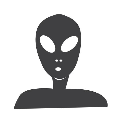 Alien ikon symbol tecken vektor