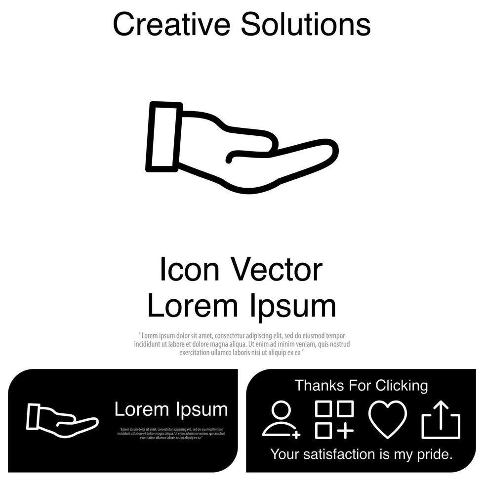 Hand-Icon-Vektor eps 10 vektor