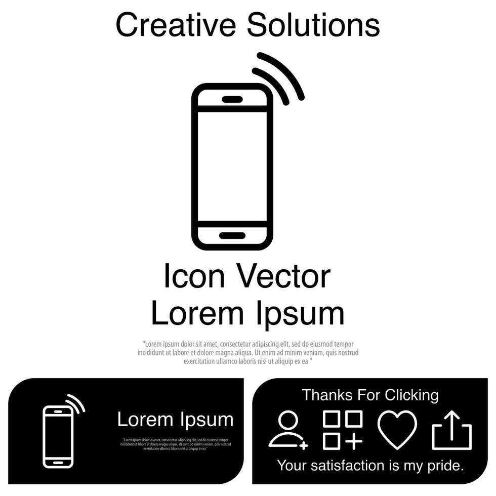 Handy-Icon-Vektor eps 10 vektor