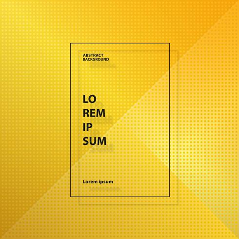 Geometrischer Musterhintergrund des abstrakten modernen Goldgelben Quadrats. Sie können für Anzeige, Deckblatt, Grafik, Geschäftsbericht verwenden. vektor