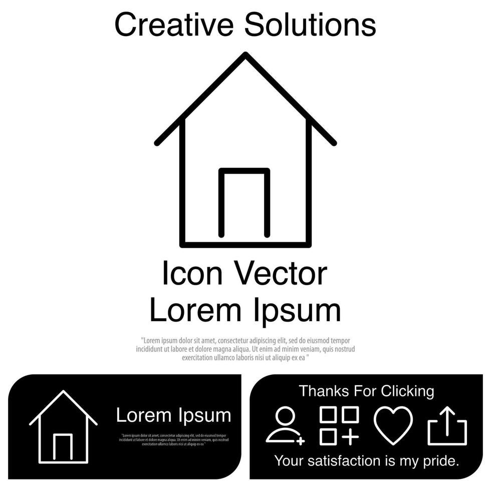 Haus-Icon-Vektor eps 10 vektor