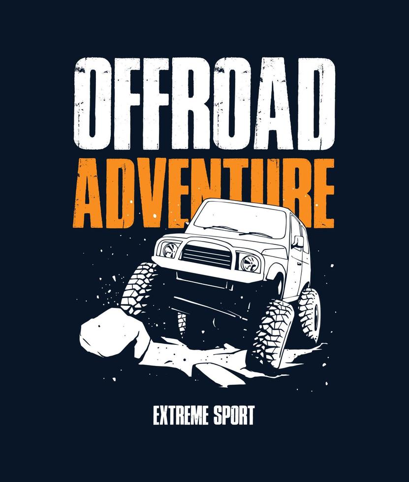 Offroad-Extremsport-Kunstwerk vektor