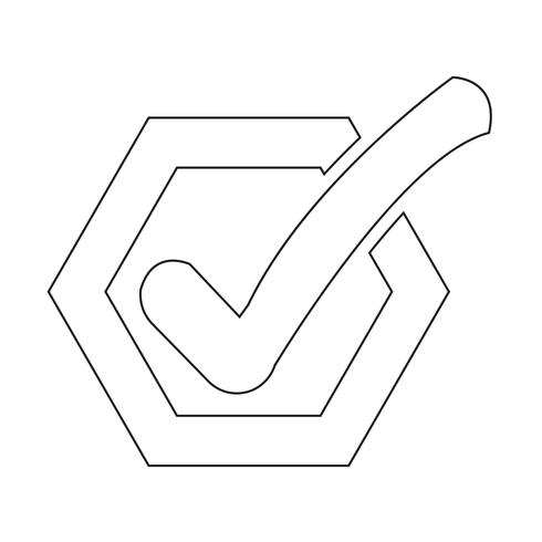 Symbol für die Schaltfläche &quot;Checkliste&quot; vektor